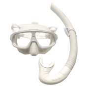 Leaderfins Hero White Mask + Snorkel Set