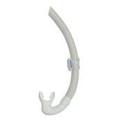 Leaderfins L1 White Flexible Snorkel