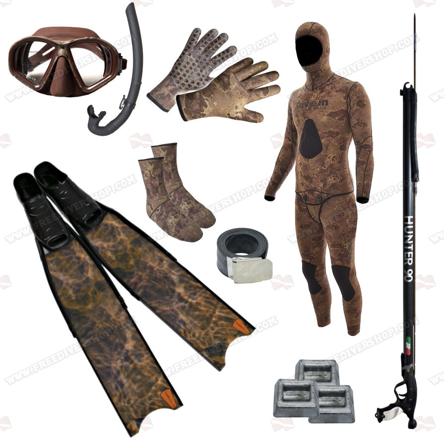 Spearfishing SCUBA Details about   H Dessault Gloves CAMO 3mm Free diving 