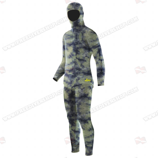 Freediver Shop  Elios Hyperstretch Green Camouflage Wetsuit