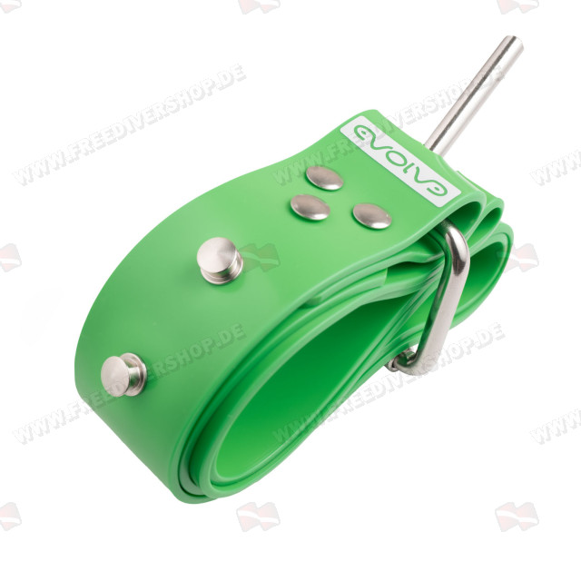 EVO Apnea Classic Green Silicone Weight Belt