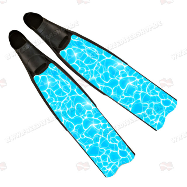 Iceberg Blue Camo Freediving Fins