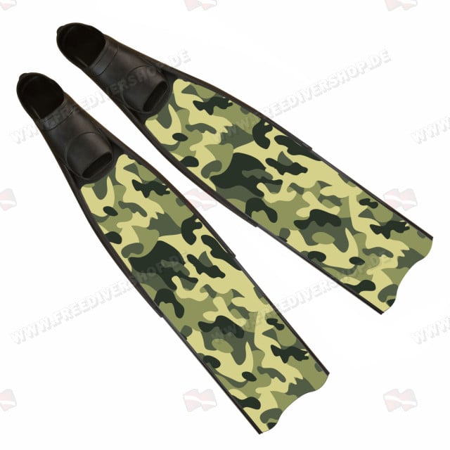 Iceberg Green Camo Freediving Fins