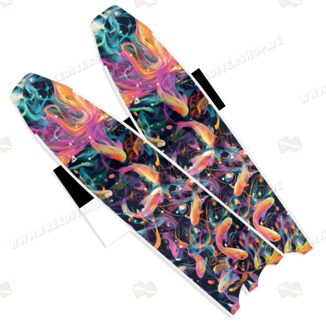 Leaderfins Wave Camouflage Black Fin Blades