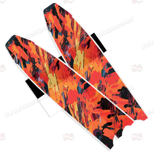 Leaderfins Wave Camouflage Black Fin Blades