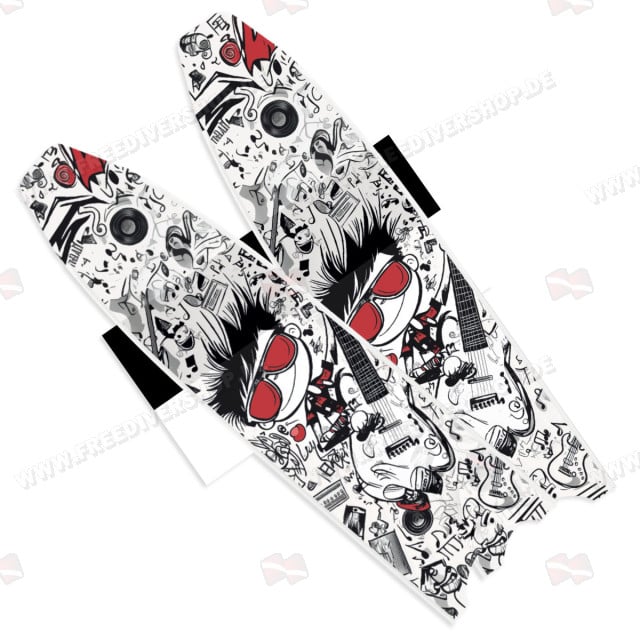 Leaderfins Wave Camouflage Black Fin Blades