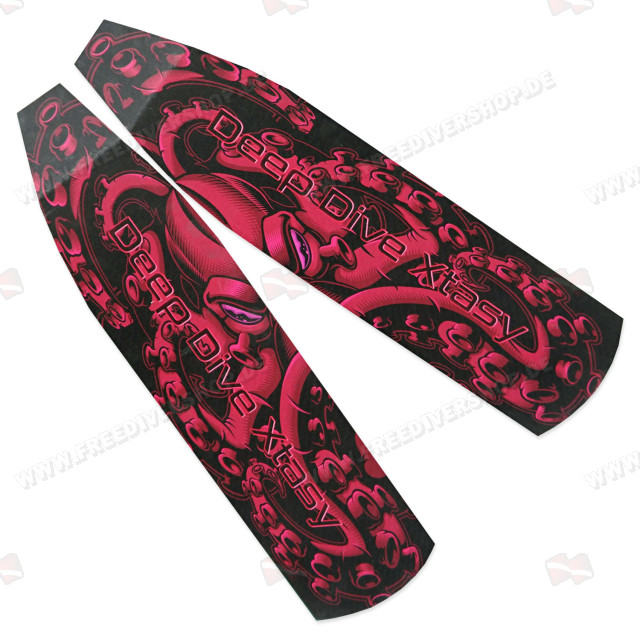 Deep Dive Xtasy Red Octopus Power Carbon Blades