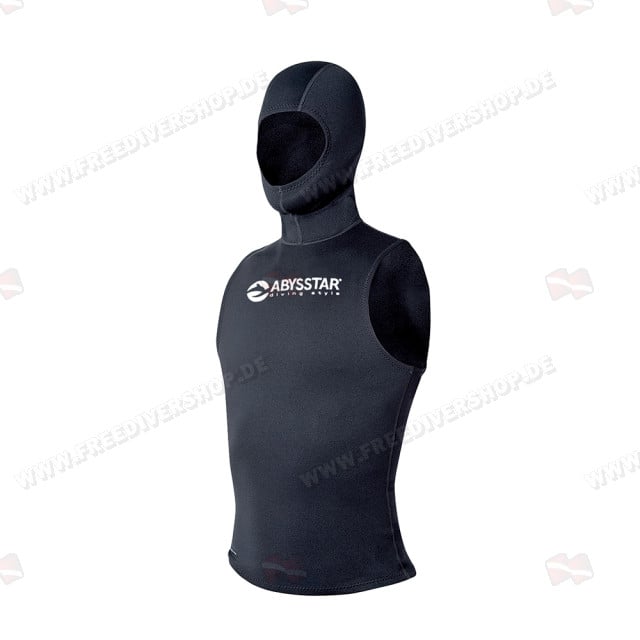 Abysstar Black Hoodie Dive Vest