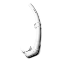 Evolve Ascent White Flexible Silicone Snorkel