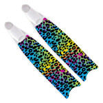 Leaderfins Rainbow Cheetah Fins - Limited Edition
